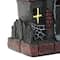 7" Black Cats Haunted House with LED Light